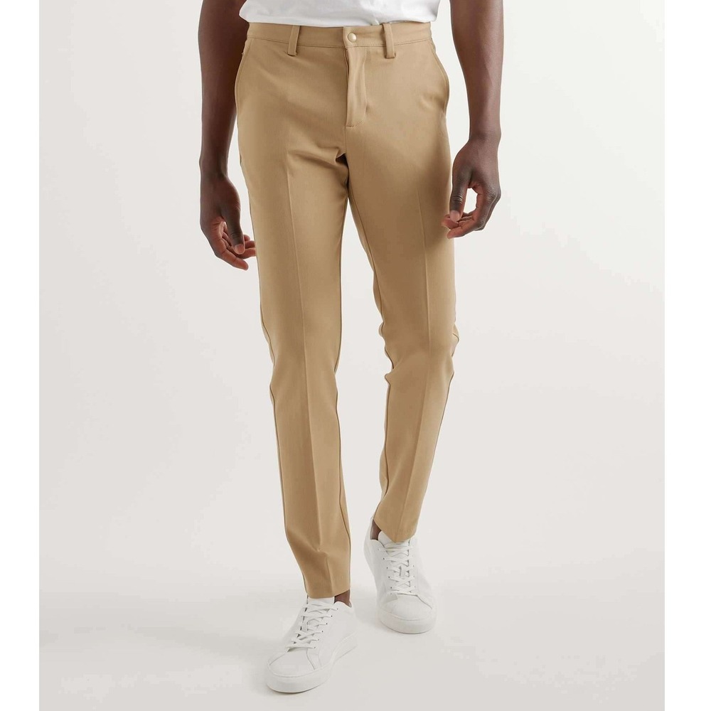Quince Mens Ultra-Stretch 247 Smart Chinos Pants Khaki Tan 32x30 Business Casual